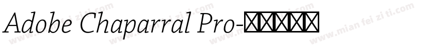 Adobe Chaparral Pro字体转换